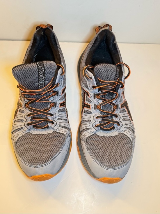 Asics Men\'s Grey and Orange Trail Running Shoes main image 4